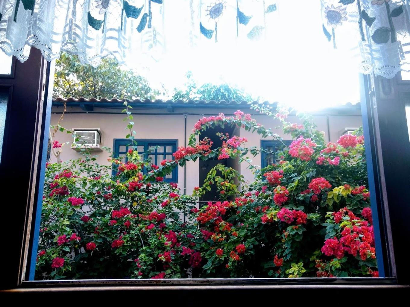 Cr Hotel Bueno - Antigo Hotel Serras De Goyaz Goiânia Exterior foto Bougainvillea in the garden of the house